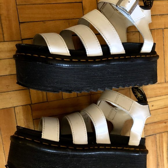 Dr.Martens Leather Platform Sandals - Picture 2 of 3